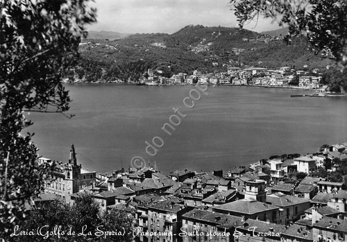 Cartolina lerici panorama con - cartolina,