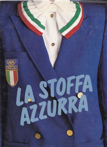Stoffa azzurra olimpiadi - azzurra.,