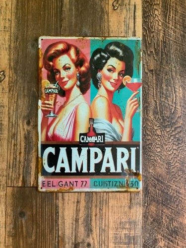 Insegna metallo campari - insegna,