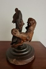 STREGA con mostro  NATURAL WOOD SCULPTURE