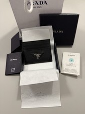 Porta Carte Prada Nero Nuovo