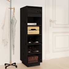 Scarpiera Nera 30x34x105 cm in