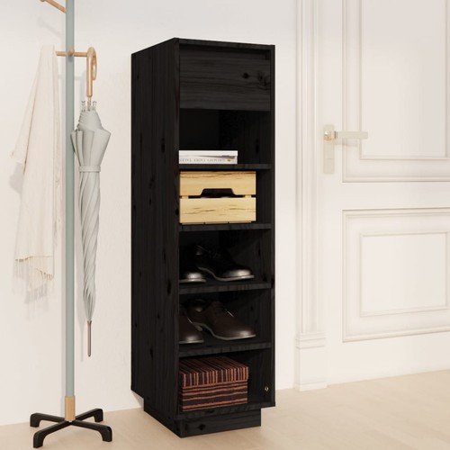 Scarpiera nera 30x34x105 in - 30x34x105,