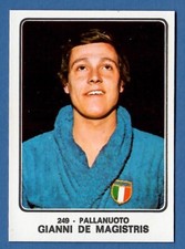 FIGURINA CAMPIONI DELLO SPORT 1973/74 - RECUPERO - 249 PALLANUOTO - DE MAGISTRIS