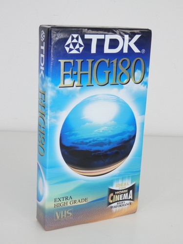 Tdk vhs video - tape, ehg180