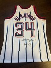 Olajuwon Rockets signed jersey hadrwood classics FANATICS