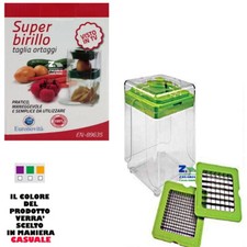 SUPER BIRILLO TAGLIA E AFFETTA ORTAGGI VERDURE PATATE CON LAME IN ACCIAIO