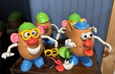 Lotto 4 teste Mr Potato Head vintage 1985 con accessori