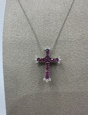 collana croce in oro 18 K