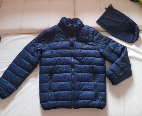 Giacca piumino blu guess - piumino,
