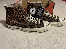 Converse Chuck Taylor 70 HI  US 10 Cheetah 164590C Brown Pony Hair Pack Calf Fur