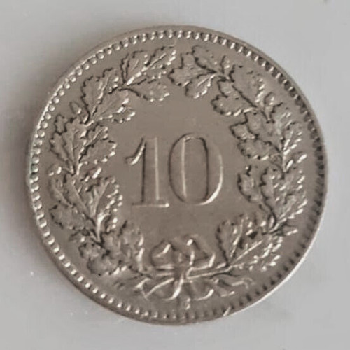 Moneta rappen svizzera - -, 10