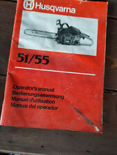 Manuale Motosega epoca Husquarna 51/55