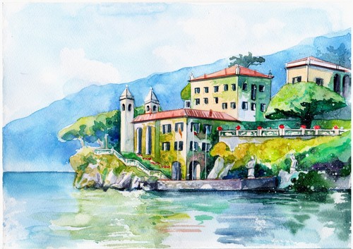 Quadro acquerello originale - acquerello,