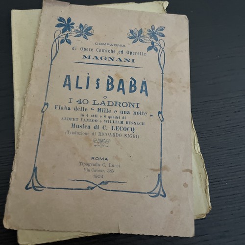 Libretto operetta ali - libretto, ali’