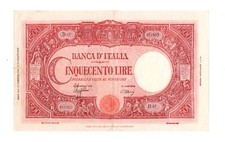 SPETTACOLARE R2 CINQUECENTO 500 LIRE GRANDE C BARBETTI REPUBBLICA SOCIALE
