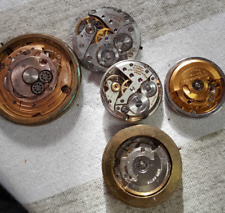 Lotto di 5 movimenti orologi per ricambi bilancieri ok - tissot longines ETA