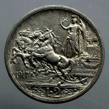 2 lire Quadriga Briosa 1917