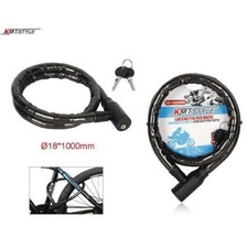 CATENA ANTIFURTO BICI BICICLETTA MOTO ACCIAIO 1 METRO SPESSO LUCCHETTO E CHIAVI