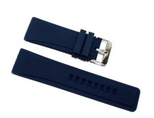 Cinturino silicone blu per orologio 28mm tipo panerai gomma caucciù BR11