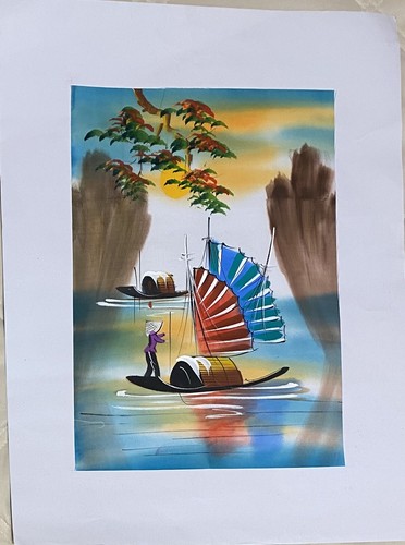 Quadro orientale barca - , senza