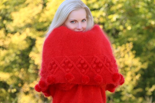 Abito maglione mohair collo