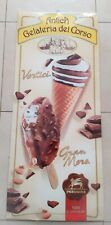 ♥ ANTICA GELATERIA DEL CORSO TABELLA GELATI PERUGINA TARGA INSEGNA IN LATTA