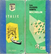 GUIDA Carta TURISTICA VINTAGE FRANCESE-Handbook Guide ITALIE-ITALIA-MICHELIN-959