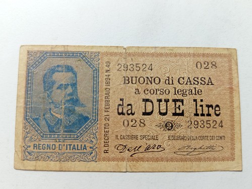 Buono cassa 2 lire - 2,