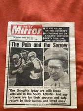 Aston Villa Win Cup Falklands War Mirror May 27 1982 Original Newspaper 