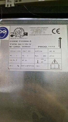 Ventilatore centrifugo