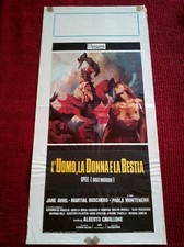 Locandina L'UOMO, LA DONNA E LA BESTIA 1977 A. Cavallone SPELL DOLCE MATTATOIO 