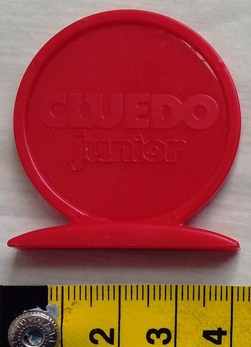 Gettone rosso junior cluedo - rosso,