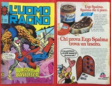 L'UOMO RAGNO N.203 CORNO 09/02/1978 BUONO NON RESA CON ADESIVO IN OMAGGIO MARVEL