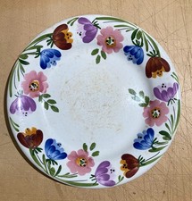 RICHARD GINORI-MONDOVI-ANTICA CERAMICA FLOREALE-MARCHIO ARALDICO-PIATTO PIANO