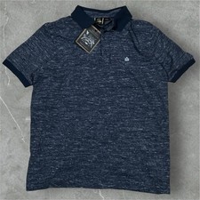 Polo manica corta a righe blu