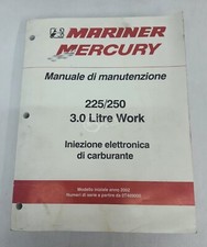 Manuale manutenzione cod. 90/885590F per motori Mercury 225/250 HP 2T 3 litri