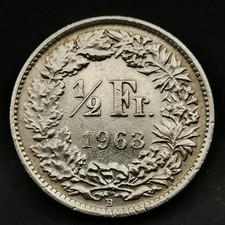 Franc 1963 berne argent - 1/2,