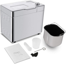 Macchina per Il Pane  Da 550W, Impastatrice Con 25 Programmi in Acciaio Inox Com