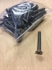 VITE ACCIAIO INOX M5X35 TESTA PIANA SVASATA CHIAVE TORX T25 PIN SICUREZZA 20PZ.