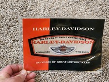 HARLEY DAVIDSON 100TH ANNIVERSARY BADGE PATCH 97981-03V NEW & SEALED! 8" Long