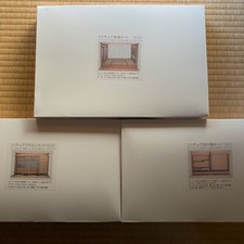 SET 3 camere stile giapponese 1:12 casa delle bambole fatte a mano kit figure in miniatura legno