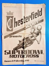 GAZZETTA DELLO SPORT 8 DICEMBRE 1990 CHESTERFIELD MOTO CROSS SUPERBOWL GENOVA