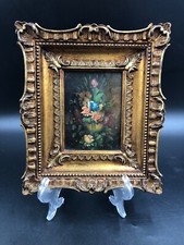 Quadro vintage olio 19x22cm