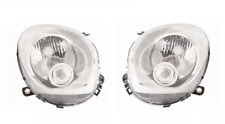 SET 2 FARO FANALE PROIETTORE ANTERIORE H4 PER MINI COUNTRYMAN R60 DA 2010 BIANCO