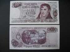 ARGENTINA 10 Pesos 1976 (P300) UNC