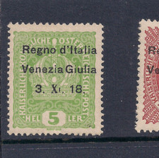 Italy Venezia Giulia 1918 Sassone 2i variety MH/* CV € 80
