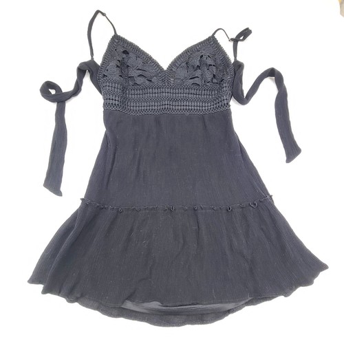 Mini abito boho nero - , grande