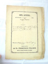 DOCUMENTO MANOSCRITTO NOTARILE