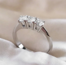 18kt White Gold Trilogy Ring